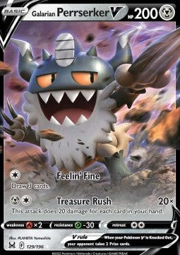 Galarian Perrserker V (LOR 129) English