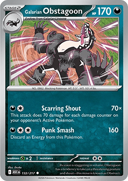 Galarian Obstagoon (ASC 132) English