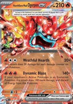 Hearthflame Mask Ogerpon ex (PRE 017) English