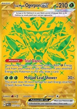 Teal Mask Ogerpon ex (PRE 177) English