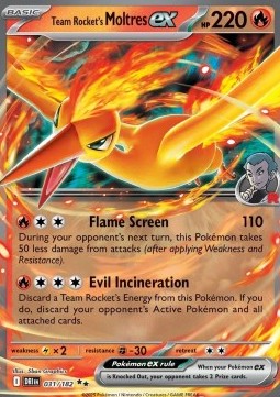 Team Rocket's Moltres ex (DRI 031) English