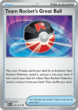 Team Rocket’s Great Ball (ASC 205) English