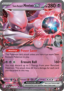 Team Rocket’s Mewtwo ex (ASC 079)