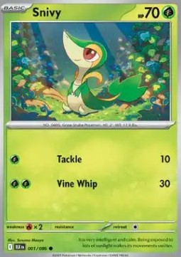 Snivy (BLK 001) - English