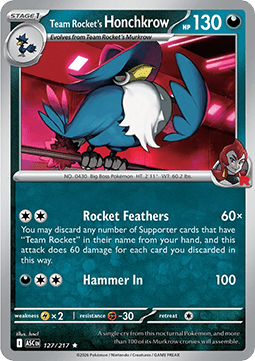 Team Rocket’s Honchkrow (ASC 127) English