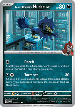 Team Rocket’s Murkrow (ASC 126) English