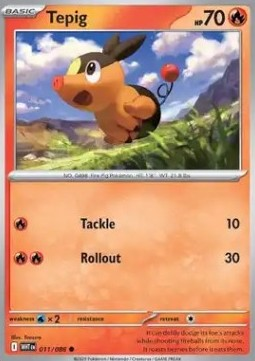 Tepig (WHT 011) - English