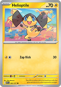 Helioptile (ASC 063) English